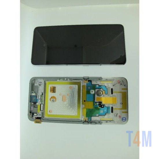 SAMSUNG A80 A805 (GH82-20348B/20390B) TOUCH+LCD WITH FRAME SERVICE PACK SILVER ORIGINAL